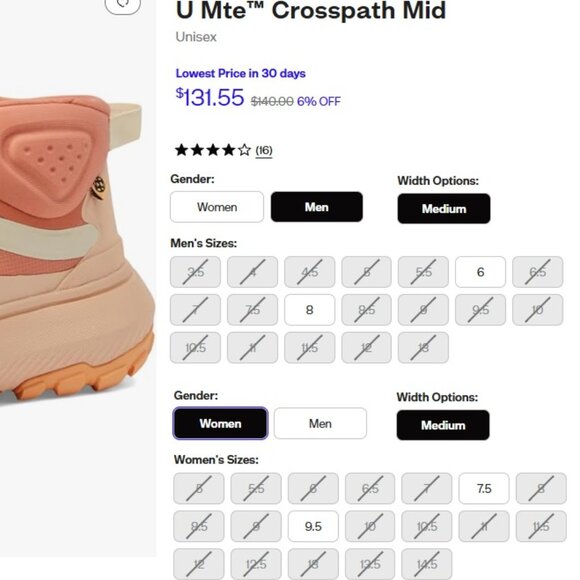 Vans NEW Crosspath Mid MTE Terra Cotta Orange - Unisex - Men 11 / Women 12.5 - Picture 10 of 12